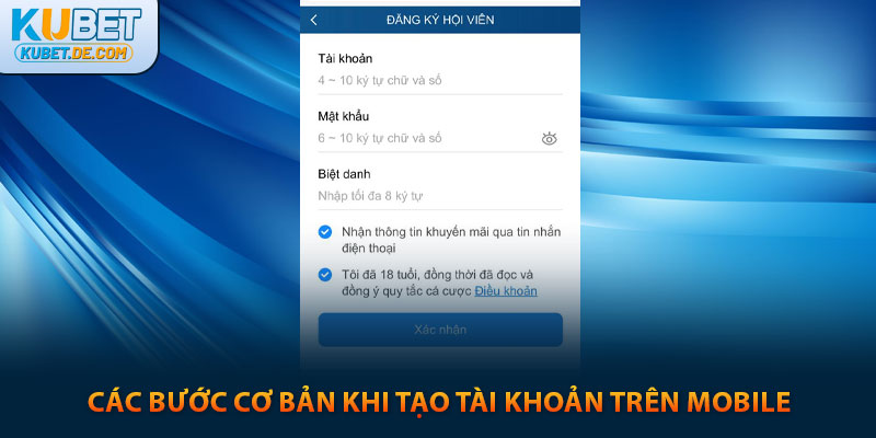 Kubet🎖️Nhà Cái kubet Xanh Chính Top #1 Google Việt Nam Tặng 100k 40 Các bước cơ bản khi tạo tài khoản trên mobile